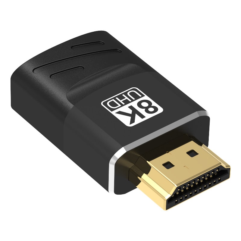 8K@60Hz HDMI 2.1 Adapter Male to Female Extender Compatible 48Gbps HDR Video 3D