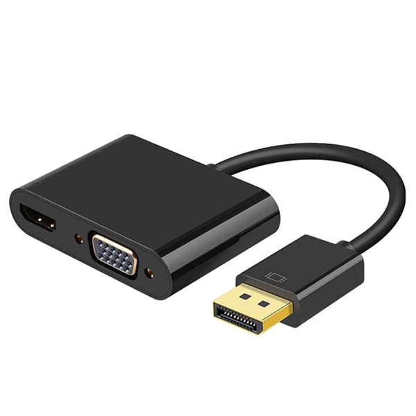 DisplayPort to HDMI VGA 2 in 1 Adapter DP to HDMI VGA Converter