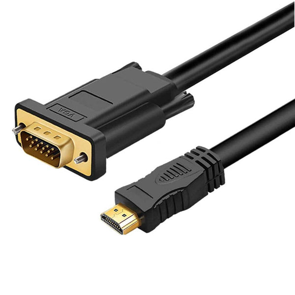 1.8m HDMI Male to VGA Male Video Adapter Cable Converter Chipset Built-in