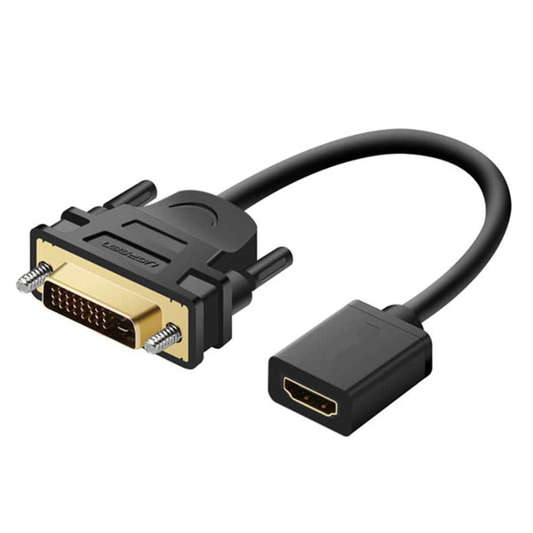 HDMI Female to DVI-D Male Converter PC TV HD HDTV Display Adapter Cable 30CM