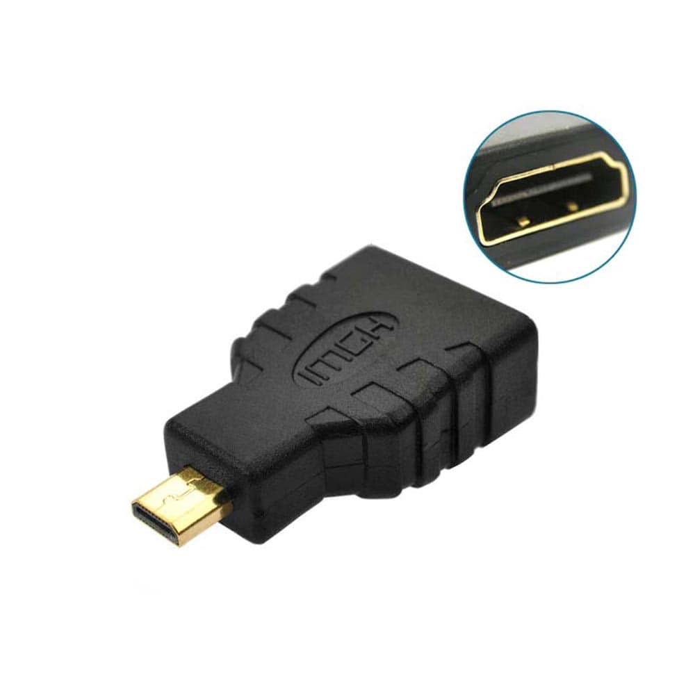 Micro HDMI Male to HDMI Female Adapter Adaptor Converter Changer Socket