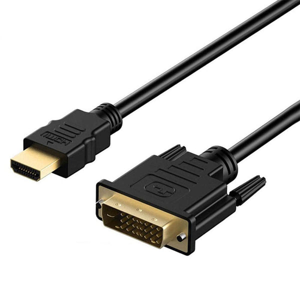 HDMI to DVI Cable Bi Directional DVI-D 24+1 Male to HDMI Male High Speed Adapter Cable 1080P