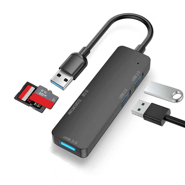 USB 3.0 Multi Hub 5 Ports with TF SD Card Reader