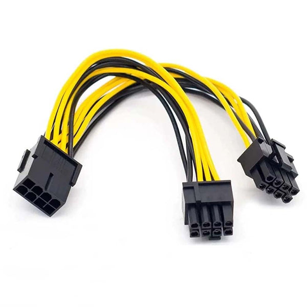 PCI-E 8-Pin to Dual 8-Pin 2x (6+2 Pin) Graphics Video Card Power Splitter Cable