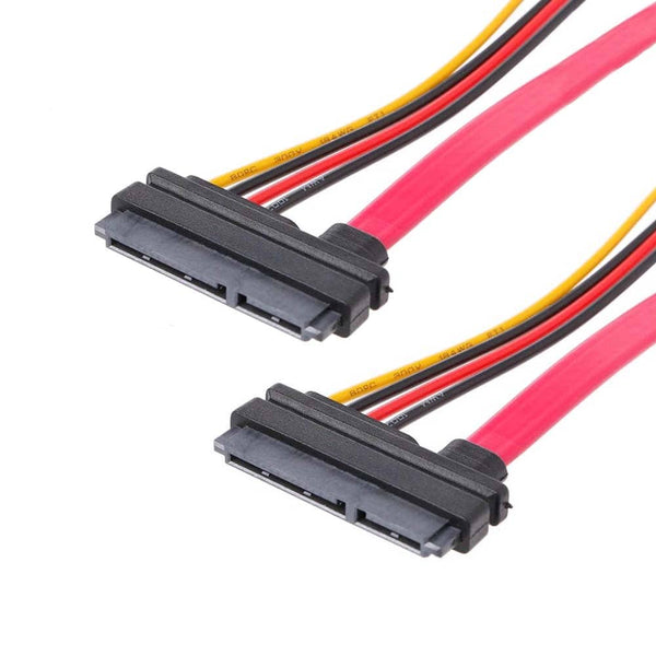 SATA 22Pin 7P+15P SATA Extension Cable Female to Female