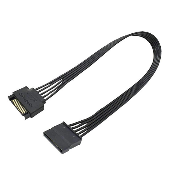 15pin SATA Power Extension Cable male to Female For Solid Drive/Hard Drive