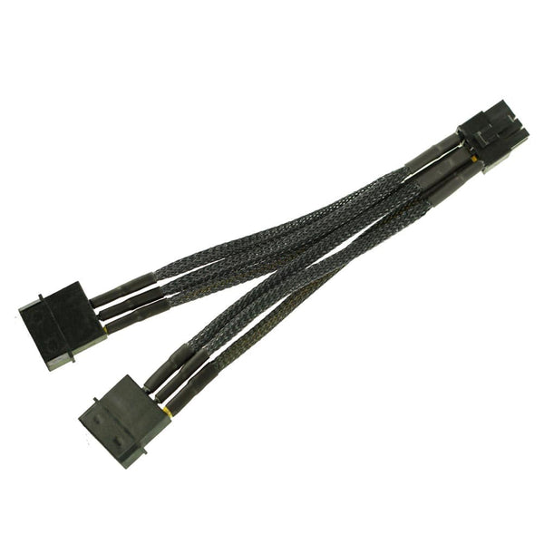 Dual Molex 4 Pin to 8 Pin PCI-E Express Video Card Power Cable Adaptor