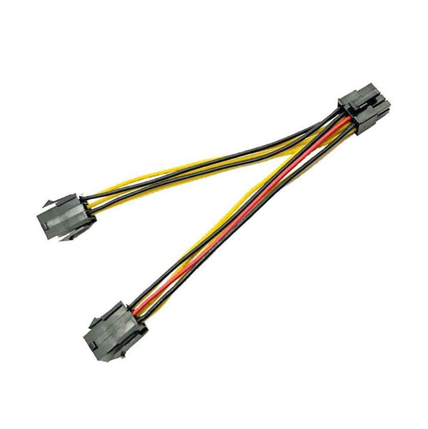 Dual 6-Pin Female to 8-Pin Male GPU Power Adapter Cable