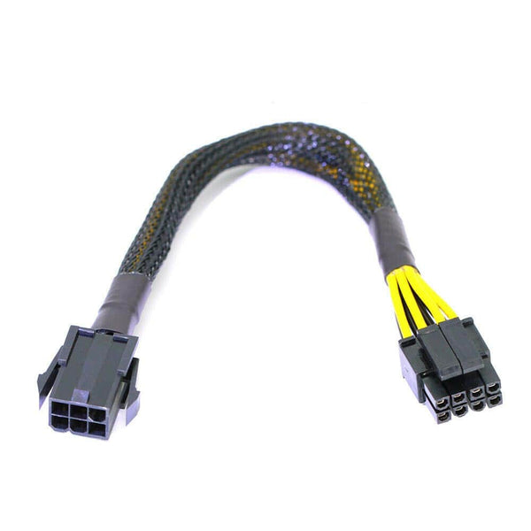 PCIe 6Pin to CPU 8Pin Power supply Cable