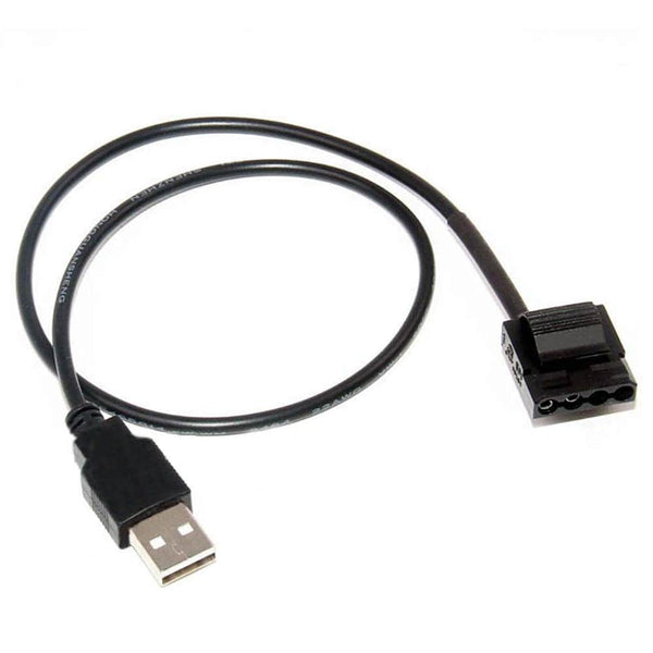 USB Power to 4Pin Molex(2Pin Wired) Female Power Converter Cable