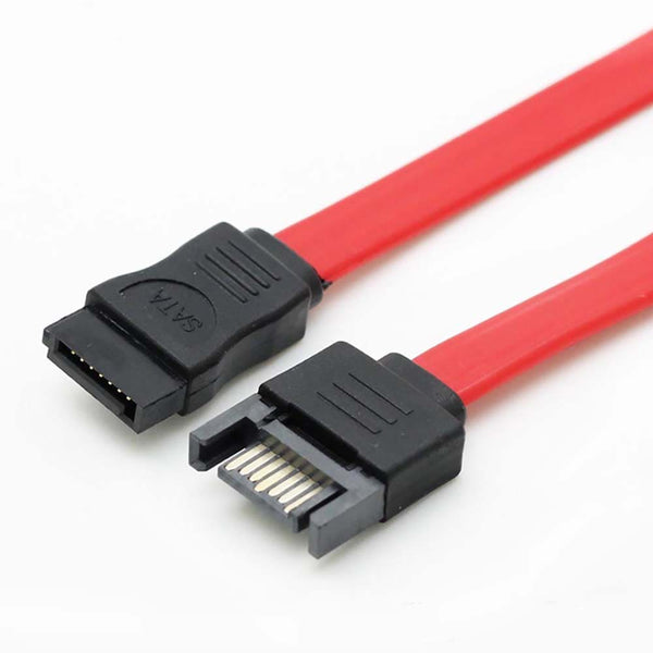 7 Pin SATA Male to Female Extension Cable 3Gbps Red 50CM