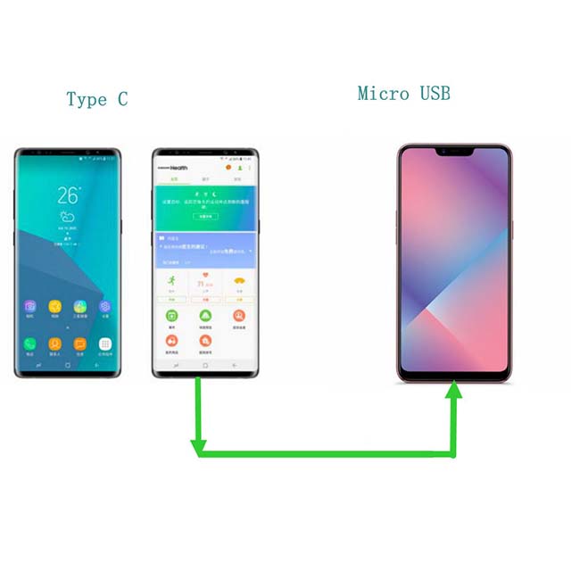 Type-C (USB-C) to Micro USB Charging Data Sync Cable