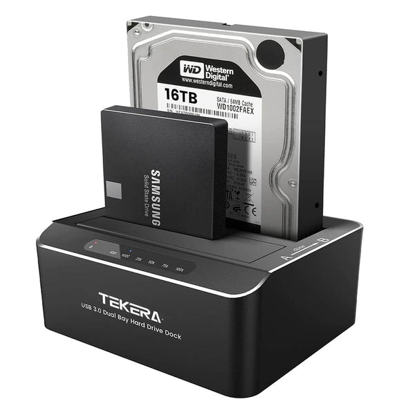 USB 3.0 to SATA External Hard Drive Docking Station 2.5&3.5 inch Offline Clone