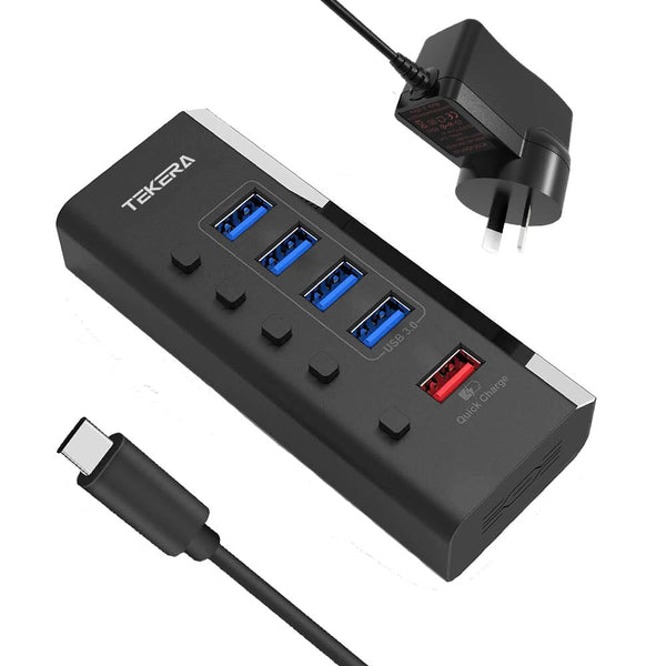 USB 3.1 USB-C Type-C HUB to USB 3.0 Fasting Charging Thunderbolt Powered Adapter