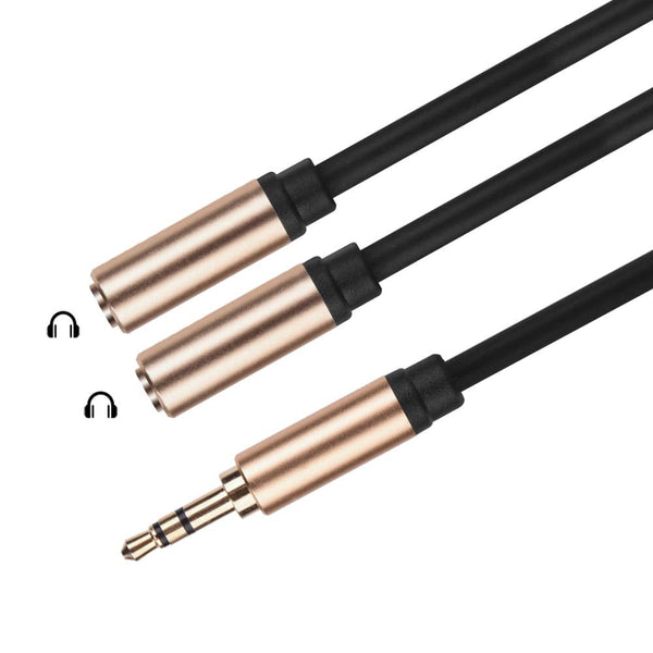 Earphone Y Splitter 3.5mm Audio Cable Jack Headphone Headset