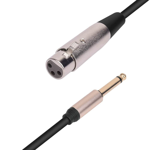 XLR Female to Jack 6.35 / 6.5 mm ( 1/4" ) Male Plug Audio Lead Microphone Cable