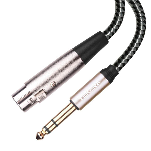 XLR Female To 6.35mm 1/4 '' Male Microphone Stereo Audio Cable TRS Jack Lead/Mic