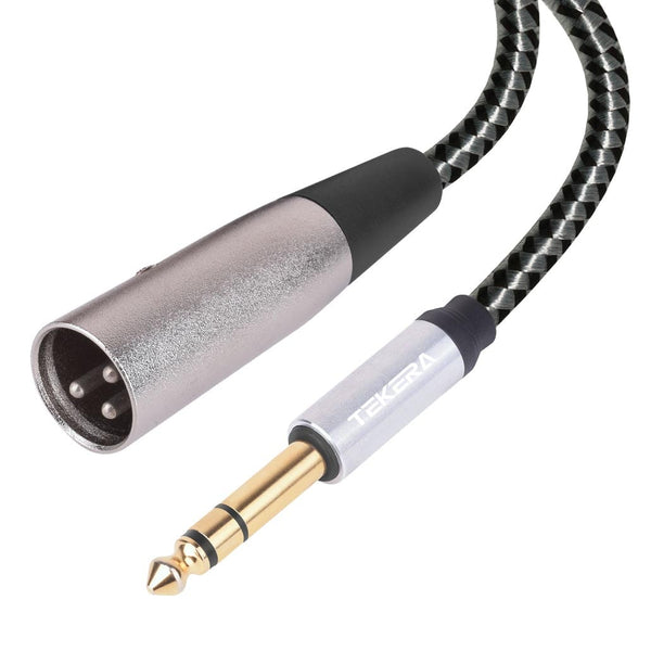 Balanced Male XLR to TRS 1/4" 6.35mm Microphone Stereo Jack Cable Lead