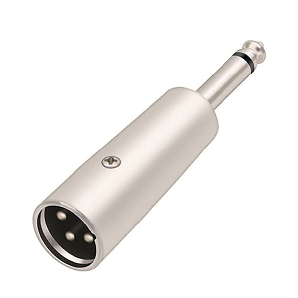 3 pin XLR Male to Mono 6.35mm 1/4” Inch Male Microphone Audio Adapter