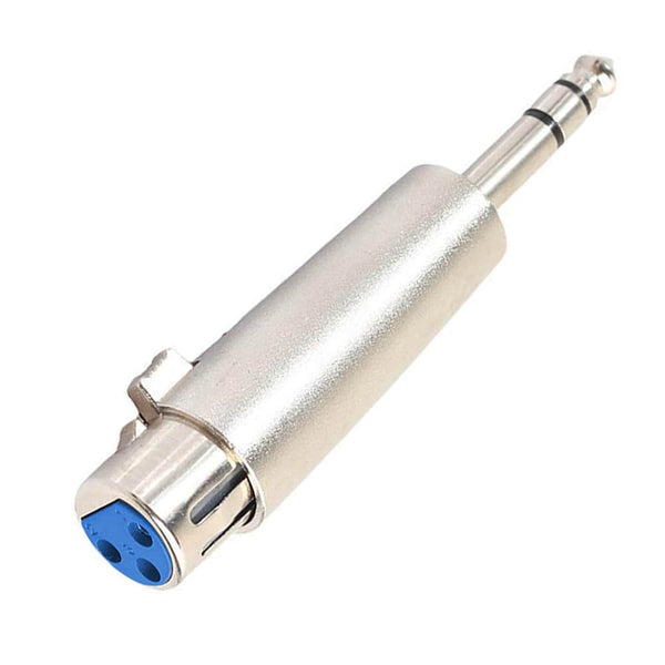 XLR FEMALE to STEREO TRS 6.35mm 1/4" MALE - Audio Adapter