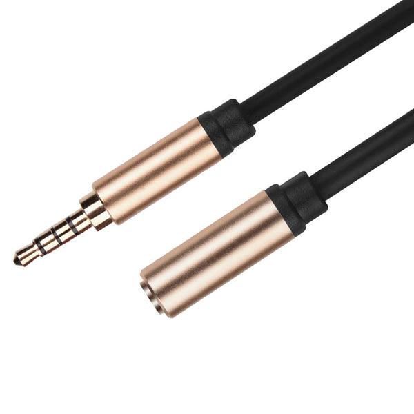 3.5mm Male to Female Extension Cable with Microphone Stereo Audio Cable 4 Pole