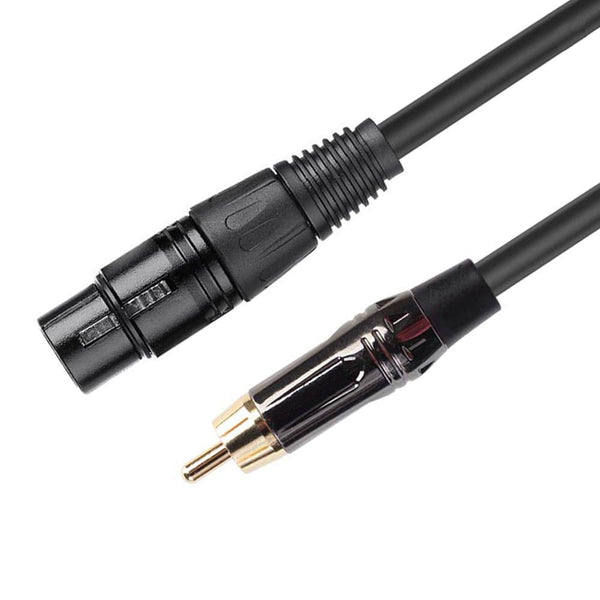 XLR Female to RCA Male Audio DJ Cable - OFC Shielded Cable