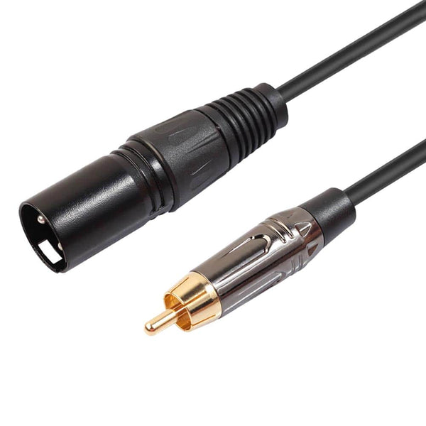 XLR Male to RCA Male Audio DJ Cable - OFC Shielded Cable XLR RCA