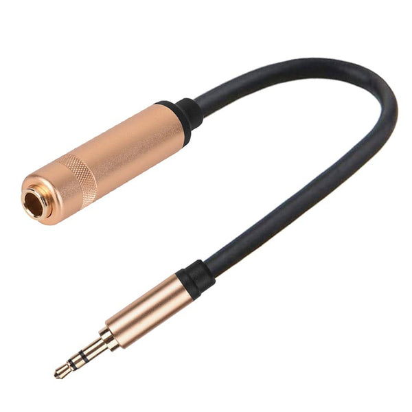 6.35mm 1/4 Inch Female Socket to 3.5mm Male Plug Jack Stereo Audio cable Adaptor