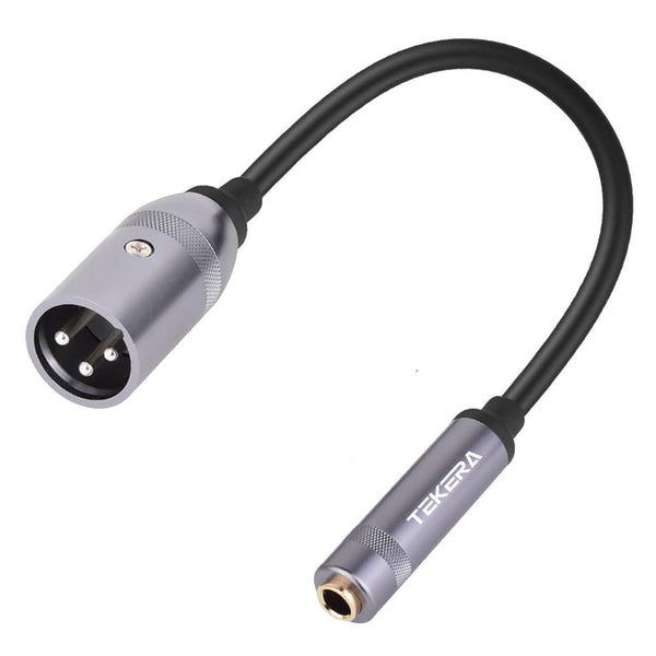 XLR 3Pin Male to 6.35mm Female Stereo Jack Audio Cable Adapter