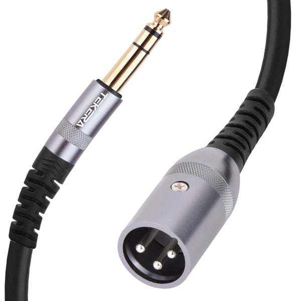 6.35 mm 1/4 Inch TRS Male to XLR Male Audio Stereo Mic Cable for Stage and more